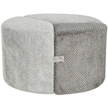 Σκαμπό Puzzle 0016-225-062 68x68x39cm Grey-Dark Grey
