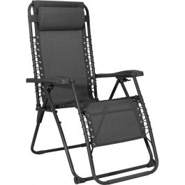 Folding Garden Armchair Zero Gravity Deluxe 327-126-177 93x65x112cm Grey GREY