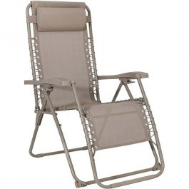 Folding Garden Armchair Zero Gravity Deluxe 327-126-178 93x65x112cm Beige BEIGE
