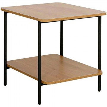 Κομοδίνο 0016-225-059 50x50x50cm Black-Oak