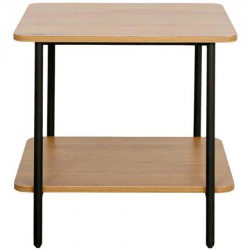 Κομοδίνο 0016-225-059 50x50x50cm Black-Oak