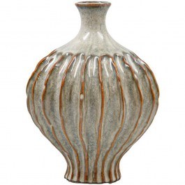 Vase 039-126-072 18x23cm Grey-Gold GREY