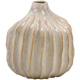 Vase 039-126-077 20x22cm Cream-Gold CREAM