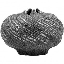 Vase 0055-126-002 22x15cm Grey-Silver SILVER-GREY