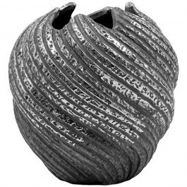 Vase 0055-126-006 18x19cm Grey-Silver SILVER-GREY