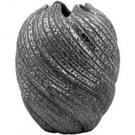 Vase 0055-126-004 21x27cm Grey-Silver SILVER-GREY
