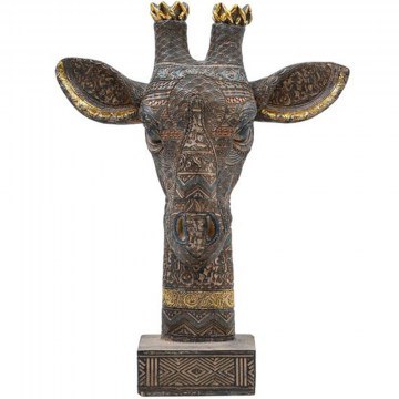Διακοσμητική Καμηλοπάρδαλη 374-126-796 28x10x37cm Brown-Gold