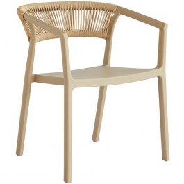 Garden Armchair Elora 636-126-009 58x56x75cm Beige-Brown BEIGE