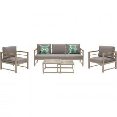 Garden Lounge Hampshire (Set 5Pcs) 378-124-044 Beige