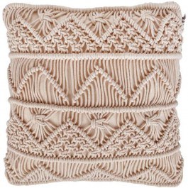 Decorative Pillow (With Stuffing) Macrame 925-225-193 Natural NATURAL