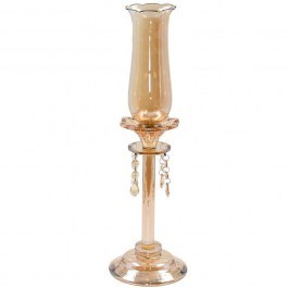 Crystal Candlestick 374-126-833 10x50cm Champagne CHAMPAGNE