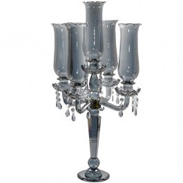 Crystal Candlestick 5 Seats 374-126-829 36x69cm Grey GREY