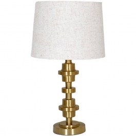 Φωτιστικό Επιτραπέζιο 035-126-131 31x57cm 1xΕ27 60W Gold-Ecru GOLD-ECRU