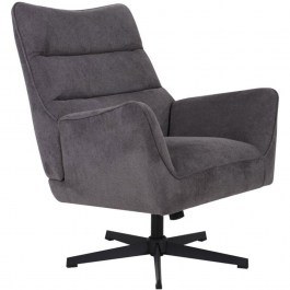 Πολυθρόνα Περιστρεφόμενη Gemma 429-223-021 78x78x101cm Grey GREY