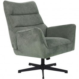 Πολυθρόνα Περιστρεφόμενη Gemma 429-223-023 78x78x101cm Green GREEN