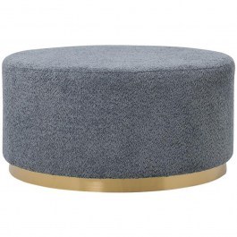 Stool 370-223-044 80x80x41cm Blue-Gold BLUE