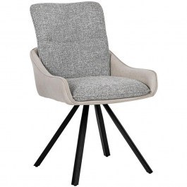 Chair Santi Duo 627-226-047 65x55x90cm Grey-Beige GREY