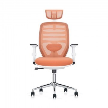 Καρέκλα Γραφείου 0057-226-002 64x64x120/128cm Orange-White