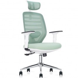 Office Chair 0057-226-003 64x64x120/128cm Green-White GREEN