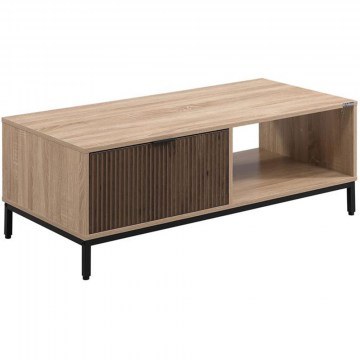 Τραπέζι Σαλονιού Rythmos 0033-127-019 110x50x40cm Sonoma-Walnut