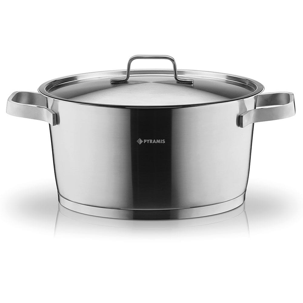 Κατσαρόλα Φ 24 Cm Steel Line 014005901 Inox Pyramis