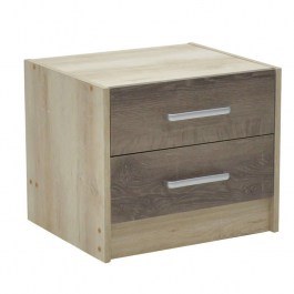 Κομοδίνο Olympus Με 2 Συρτάρια Castillo-Toro 47,5X40,5X40,5Cm 123-000015 NATURAL