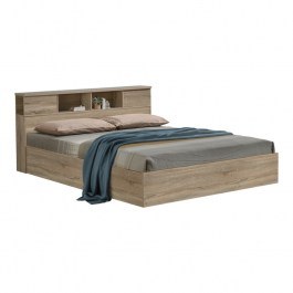 Κρεβάτι Olympus (Για Στρώμα 160x200cm) 123-000225 167,5x221x84cm Light Oak LIGHT OAK