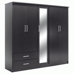 Ντουλάπα Ρούχων Olympus Wenge 198X57X183Cm 123-000047