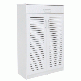 Shoe Organizer-Cabinet Sante 20 Pairs White 80X37X123Cm 123-000026 WHITE
