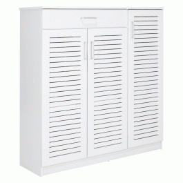 Shoe Organizer-Cabinet Sante 30 Pairs White 120X37X123Cm 123-000027 WHITE