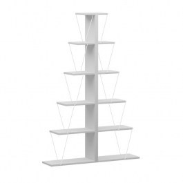 Βιβλιοθήκη Mini Tars (Σετ 2Τμχ) 225-000042 130x22x146cm White WHITE