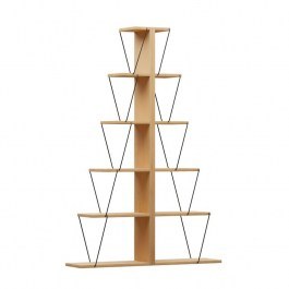 Βιβλιοθήκη Mini Tars (Σετ 2Τμχ) 225-000040 130x22x146cm Sonoma-Black SONOMA
