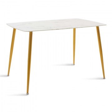 Τραπέζι Paris 029-000086 120x80x75cm Gold
