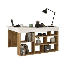Corner Desk  Rosaline 176-000010 120x129x72cm White-Oak OAK-WHITE