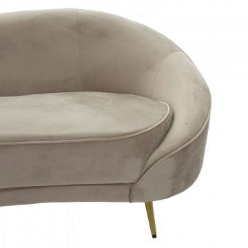 Καναπές Amora 110-000044 Τριθέσιος 180x81x77cm Beige-Gold