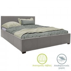 Bed Norse 006-000039 167x211x86 With Storage Space For Mattress 160x200 Grey