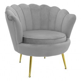 Armchair Daimon 128-000001 79x74x78cm Grey-Gold GREY