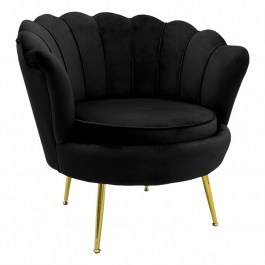 Armchair Daimon 128-000003 79x74x78cm Black-Gold BLACK