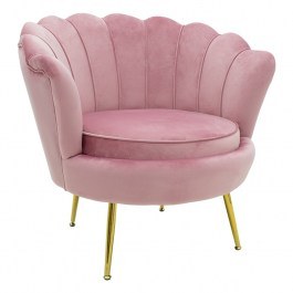 Armchair Daimon 128-000002 79x74x78cm Pink-Gold PINK
