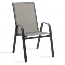 Garden Armchair Calan 130-000009 55x75x95 Black-Grey GREY