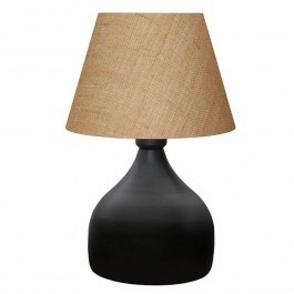 Table Lamp PWL-1068 D22x32cm 1xΕ27 Black-Brown BLACK-BROWN