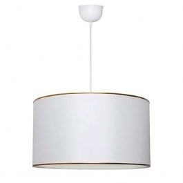 Ceiling Lamp PWL-1091 D38x70cm 1xΕ27 White-Gold WHITE-GOLD