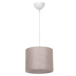 Ceiling Lamp PWL-1115 D22x60cm 1xΕ27 Beige-White BEIGE-WHITE