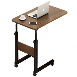 Τραπεζάκι Βοηθητικό Με Ρόδες Talf 072-000048 60x40x85cm Black-Walnut WALNUT