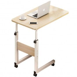 Τραπεζάκι Βοηθητικό Με Ρόδες Talf 072-000047 60x40x85cm Natural-White NATURAL