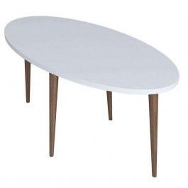 Coffee Table Barton 120-000136 90x45x40cm White-Brown WHITE-BROWN