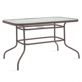 Garden Table Valor 130-000017 120x70x70cm Brown BROWN