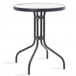 Garden Table Watson 130-000002 D60x70cm Black BLACK