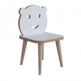 Καρέκλα Παιδική Jerry 120-000289 30x30x47cm White-Natural NATURAL-WHITE