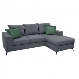 Corner Reversible Sofa Fabulous 168-000038 240x165x95cm Anthracite-Dark Green ANTHRACITE-GREEN